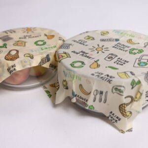Tru Earth Beeswax Food Wrap Eco Print 3-pack Small Medium Large (SML)