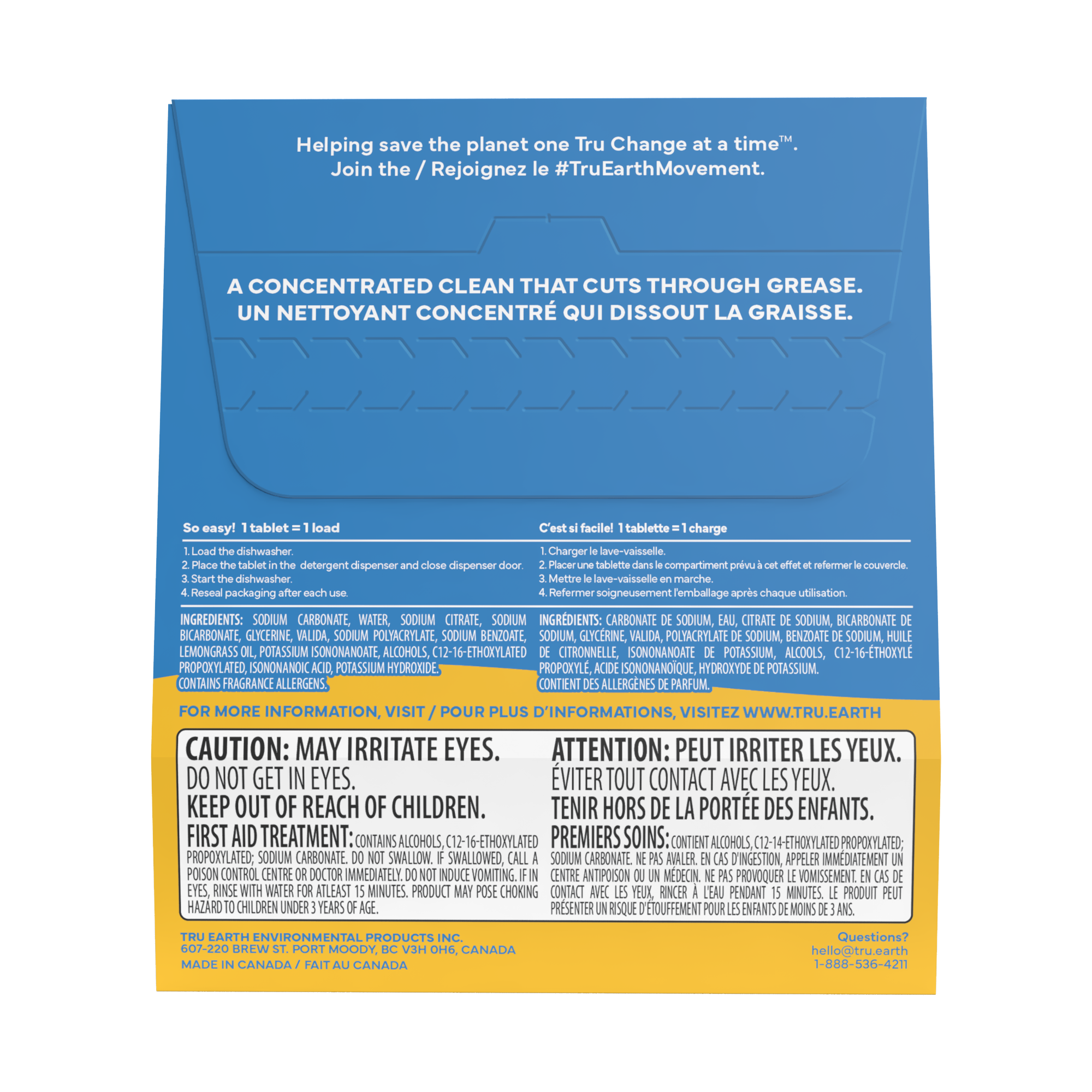 Tru Earth Dishwasher Detergent Tablets - Lemon / 40 Tablets - Image 2